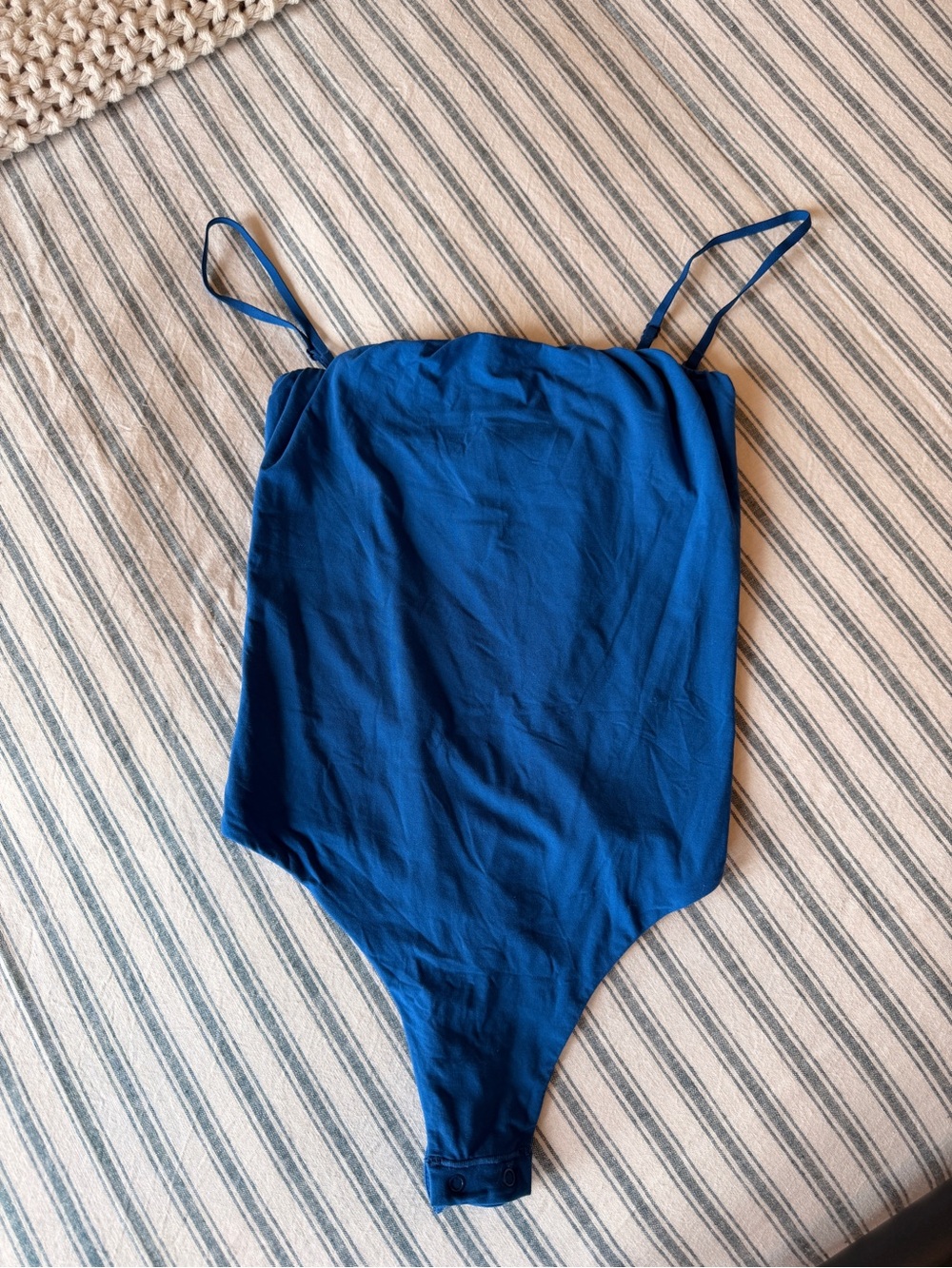 Skims strapless royal blue bodysuit NWOT